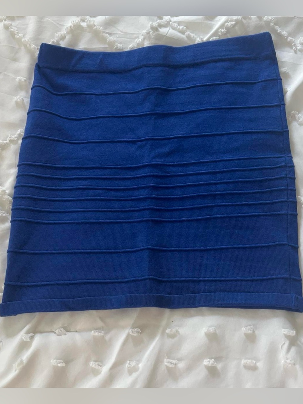 Navy Blue Mini Pencil Skirt